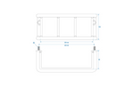 ProPlus aizmugurējā piekabes luktura aizsargrežģis aizmugurējā luktura pārsegs 228x105x80mm