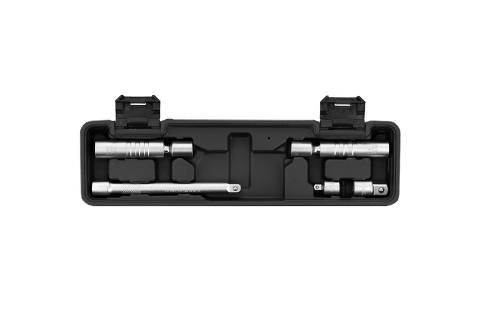 Набор динамометрических ключей YATO 3/8" 10–60 Нм, состоящий из 6 предметов, для замены свечей зажигания.