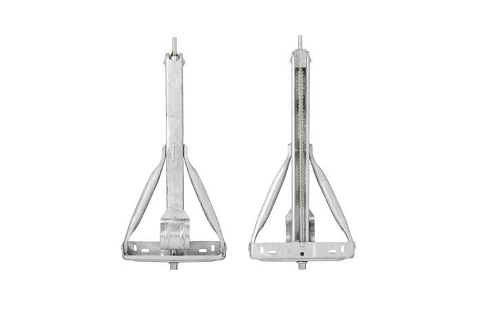 ProPlus 361504 izvelkams stūra atbalsta stabilizators 750 kg piekabei, 495 mm