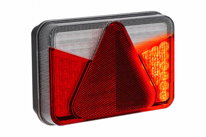 ASPÖCK MULTILED V aizmugurējā luktura bajonetes uzgalis 8 kontaktu 5 funkcijas kreisajā pusē