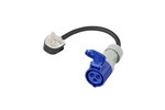 Adapteris ar CEE spraudni un Apvienotās Karalistes kontaktligzdu, ProPlus 373522DE kabelis, 40 cm, 16A 230V 