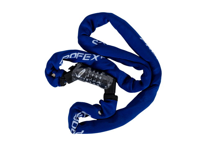 PROFEX 81662 Neo 130 cm ķēdes velosipēda slēdzene ar kombināciju