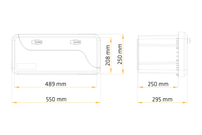 DAKEN 82202 Ящик для инструментов BLACKIT 550x250x295мм 23л