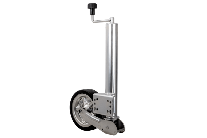 KNOTT ATK60 pastiprināts žokeja ritenis ar rokturi 350kg 60mm 785-1020mm