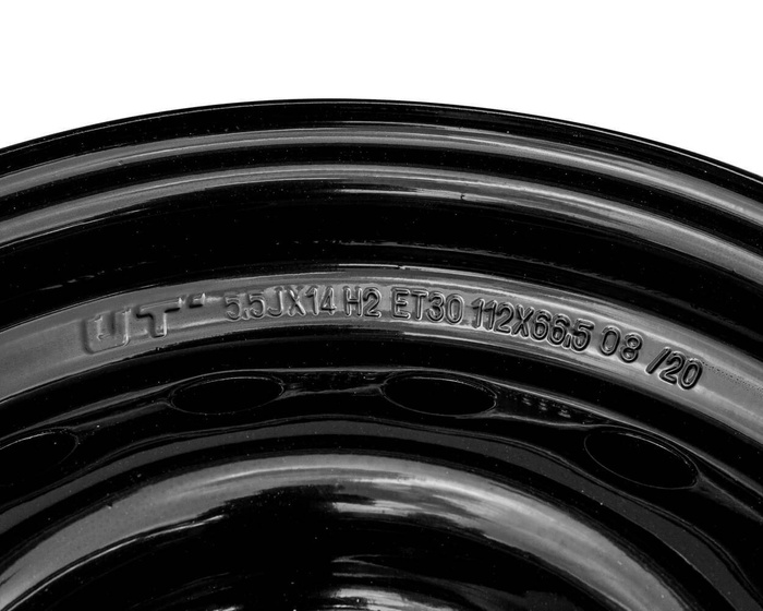 Tērauda loks UNITRAILER piekabei melns 5.5Jx14"H2 5x112 ET:30