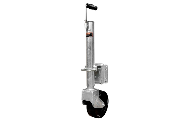 KNOTT TK57 grozāms atbalsta ritenis ar rokturi 500kg 57mm 710-1010mm