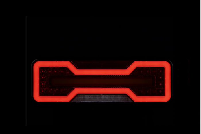 TruckLED L1871+L1872 LED NEON DYNAMIC aizmugurējie lukturi, 0,35 m kabelis, 6 funkcijas, kreisais+labais