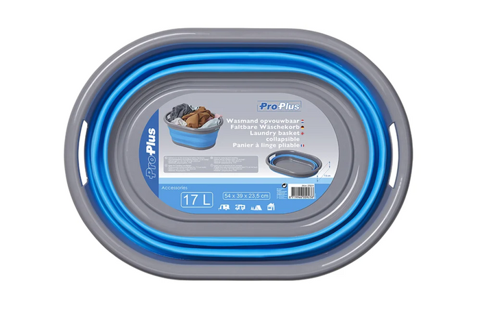 ProPlus 370311 salokāms veļas grozs kemperiem un ceļojumiem, 17 l
