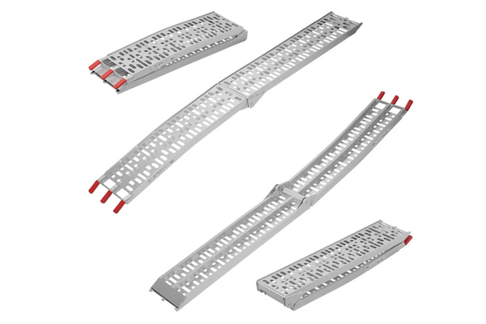 ProPlus 390096 salokāmas alumīnija rampas piekabēm 220 cm 680 kg 2 gabalu komplekts