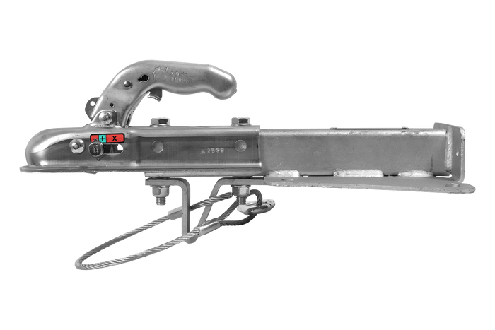 KNOTT KQ14-A+KZE7.5 lodveida sakabe 750 kg piekabei ar V veida jūgstieni