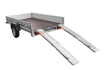 UNITRAILER ALR004B salokāmas tērauda rampas piekabēm 190 cm 400 kg 2 gab. komplekts